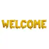 ¡Bienvenido a casa transfronterizo! Bienvenido a Casa Globo de Letras Set de Fiesta de Apertura Escolar Arreglo de Globos de Película de Aluminio