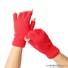 Novas Luvas de Outono e Inverno para Adultos Cor Sólida Luvas Quentes Malha Mágica Elástica Meio Dedo Luvas de Lã