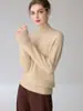 Suéter de Cachemira de Manga Larga con Cuello Alto para Mujer, Otoño 2026, Corte Holgado, Base de Tejido Versátil, Top Cálido de Alta Gama