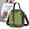 Bolso cruzado de un solo hombro con retazos de nailon en bloques de color, Mochila casual versátil, Bolso mini multifuncional de moda para teléfono