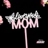 Pastel Decoración Feliz Día de la Madre Mamá Lazo Acrílico Vela Postre para Hornear Decoración de Mesa Topper Inserto