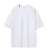 Camiseta de manga corta con hombros caídos, peso pesado de 280 g, hilo doble, color liso, cuello redondo, uniforme casual para grupo de trabajo