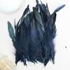 En stock, 50 plumas de pollo moradas naturales de 6-8 pulgadas, accesorios hechos a mano para bricolaje, accesorios de tiro, accesorios de ropa