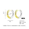 Aros de Oreja de Moda Transfronterizos al por Mayor en Stock para Mujer, Acero de Titanio, Lujo Ligero, Sensación de Alta Gama, Estilo Europeo y Americano, Estilo Ins, No se Desvanecen