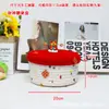 Cubo de la Fortuna para Sala de Estar, Cuenco del Tesoro, Cesta de Almacenamiento de Ropa para Dormitorio Tejida con Cuerda de Algodón, Cesta Redonda para Almacenamiento de Juguetes, Almacenamiento Decorativo