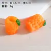 Pegamento de Crema de Fruta Luminoso Estéreo Simulado Accesorios Accesorios de Joyería diy Cuerda para el Cabello Pasador Colgante Material Venta al por Mayor