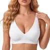Ropa interior para mujer Amazon TK con estampado de leopardo, comercio exterior transfronterizo, popular sujetador de gel sin costuras, sin varillas, cómodo, superventas en stock