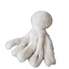 Juguete de Pulpo de Piel de Conejo para Gatos, para Entretenimiento Propio y Alivio del Aburrimiento, Palo Atrapador de Gatos de Piel de Conejo, Diseño Realista de Pulpo para Que los Gatitos Gasten Energía