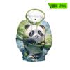 Nuevo Suéter con Capucha 3D Estampado Digital Panda Tendencia Callejera 2024