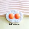 Brinquedo de Comida Artificial Grande Loja de Conveniência Ovo Pochê Série de Ovos Acessórios de Resina Capa de Celular DIY Adesivo de Geladeira