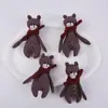 Venda quente urso desenho animado coelho de pelúcia broche animal pin acessórios para bolsa pode urso tecido têxtil para casa cachecol urso