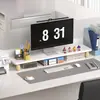 Suporte de altura ajustável para computador, suporte elevatório para tela de monitor, suporte de pescoço de ganso, base de extensão para mesa de estação de trabalho de escritório