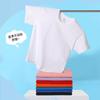 Camiseta de Algodón Pesado 210g para Niños Hombro Caído Manga Corta Uniforme de Clase Ropa de Actuación Ropa Familiar Personalizada con Logo Impreso DIY