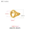 Anillo Bold Retro con Montura para Anillos Personalizados de Hombre y Mujer, Montura Chapada en Oro de 18 Quilates para Incrustar Jade, Ámbar, Piedra