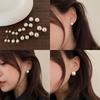 Aretes de Perlas Estilo Frío Vintage para Mujer Franceses Simples Combinables Elegantes Aretes de Cuentas Simples Personalizados Aretes de Celebridad de Internet