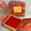 Caixa de Joias, Pingente de Anel, Pulseira de Jade Dourada e Prateada, Embalagem de Colar, Brincos, Caixa de Embalagem para Presente com Janela