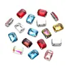 Taladro de Garra Octagonal Rectangular Strass Rectangular Vidrio Rectangular Taladro Cosido a Mano Joyería DIY Ropa Accesorios de Boda Accesorios