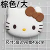Nuevos Accesorios de Goma Suave Cabeza de Gato Negro Kt para Funda de Teléfono DIY, Taza de Agua, Imán para Nevera, Hebilla de Zapato, Decoración de Caja de Almacenamiento