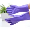Guantes para lavar platos con forro polar, cálidos y duraderos para tareas del hogar, lavandería y uso en la cocina; guantes de látex de caucho para limpiar mariscos