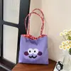 Bolso de Lona Bordado Nuevo Otoño 2026 Bolso Tote Pequeño para Mujer Estilo de Oficina Bolsa Cuadrada Vertical