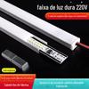Fita de Luz LED Ultrafina 220V Adsorção Magnética Barra de Luz Rígida Super Brilhante 2835 Longa Vitrine Prateleira Vitrine Tubo de Luz
