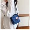 Bolsa pequena fofa transfronteiriça 2023 nova moda all-match bolsa de lona mensageiro bolsa de ombro casual coreana pequena bolsa quadrada