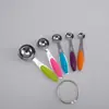Conjunto de Medidores de Aço Inoxidável de Dez Peças com Cabo de Silicone e Escala para Assar
