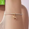 Yinziyun Original Plata de Ley S925 Colgante de León Accesorios de Joyería Confianza y Sabiduría Animales Cuentas para Pulsera DIY