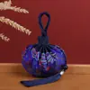 Pingente Porta-Cabelo Fetal Estilo Antigo Portátil, Acessórios Hanfu, Bolsinha de Brocado Bordada, Sachê Retrô, Bolsa Sachê Vazia Atacado
