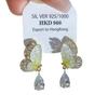 [Mariposa Vuela] Mariposa Azul Degradado Gotas de Agua Zirconia Aguja de Oreja Red Celebrado Nuevo Diseño Nicho Sentido Avanzado