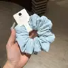 Estilo Coreano Suave Tres Dimensiones Puntos Grande Intestino Lazo para el Cabello Macarrón Azul Claro Amarillo Crema Blanco Crema Versátil Tela Lazo para el Cabello Accesorio para el Cabello