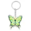 Chaveiro Acrílico Borboleta Novo Transfronteiriço Pingente Colorido de Primavera Joia Pequeno Presente