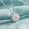 Collar de Loto Dorado Estilo Étnico para Mujer Estilo Mori Fresco y Personalizado Colgante de Flor de Loto Cadena para Clavícula Venta al por Mayor