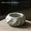 Moneda de Cobre Hierba de Piedra Imitación Maceta Hidropónica Cerámica Sin Agujero Hierba del Dinero Maceta de Cultivo Acuático Adorno Pequeño para Sala de Estar Balcón Kahu