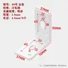 Conector de Esquina para Gabinete de Baño Antióxido Ángulo de Hierro Galvanizado Colgante Ángulo Recto Código de Esquina Engrosado Soporte de Fijación Colgador en Forma de Z