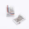 Aguja de perla con cabeza de cristal de color, alfiler de posicionamiento para ropa, aguja de corte de sastre, 50 piezas/caja
