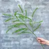 Decoração de Paisagismo para Casamento Plantas Verdes Simuladas Grama de Papiro Nova Baunilha Fundo de Casamento Floral Decoração de Janela de Casa Arranjo de Flores