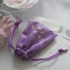 Bolsa para Joyería Terciopelo Cordón Bolsa para Empaque de Joyería Bolsa de Terciopelo para Audífonos de Paja Venta al por Mayor