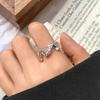 Anillo sencillo de plata 925, anillo que no se decolora, diseño de nicho, sensación de estilo ins, joyería simple, anillo de plata esterlina de alta gama, venta al por mayor para mujeres