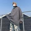Outono e Inverno gola rolê única fileira botão malha cardigan masculino estilo coreano moderno de alta qualidade cervo camisola de pelúcia
