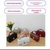 Outono e inverno Novo 2023 bolsa pequena moderna versátil bolsa quadrada pequena textura nicho bolsa transversal portátil para mulheres