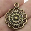 25X21Mm 2.6g Accesorios de Joyería Multicolor Aleación Serie Geométrica DIY Colgante de Flor