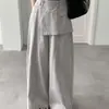 Moda Coreana para Mujer Ropa de Alta Calidad de Dongdaemun, Nuevos Estilos de Primavera, Diseño Coreano, Pantalones Casuales con un Dobladillo de Diseño Único
