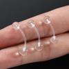 Pendientes de Piercing Invisibles Estilo Coreano y Japonés, Tachuelas para Labios, Tachuelas para Ombligo, Tachuelas para Cejas, Agujas de Expansión para Orejas Universales, Accesorios de Joyería para Piercings de Cuidado del Oído Transparentes