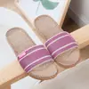 2024 nuevas zapatillas de lino para niños, de verano, para pareja, planas, para casa, para hombre y mujer, zapatillas de interior, de verano, zapatos para niños medianos y grandes
