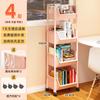 Estantería de Escritorio para Dormitorio de Estudiantes con Estantería Debajo del Escritorio, Carrito de Oficina Móvil