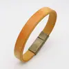 Pulsera de cuero para hombre con hebilla de aleación, pulsera de cuero, pulsera con hebilla de color acero inoxidable, pulsera vintage brillante, venta caliente transfronteriza
