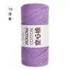 Hilo de Algodón Hueco de 2 mm para Bolsas de Ganchillo DIY Bolsa Tejida a Mano Sombrero Hilo Redondo Tipo Perla Lana