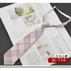 Jk Corbata Pequeña Estilo Universitario Femenino Cuadros Perezoso Uniforme Japonés Camisa Corbata de Lazo Ins Gratis Corta Moderna para Estudiantes Hombres y Mujeres