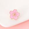 Broche de Flor de Cerejeira Simples e Fofo Estilo Japonês, Pinos Esmaltados de Liga Metálica Estilo Universitário, Não Desbota Facilmente, Emblema Unissex